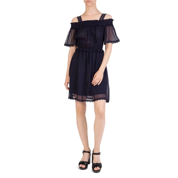 The Kooples Cold-Shoulder Dress - Picture 1 of 6